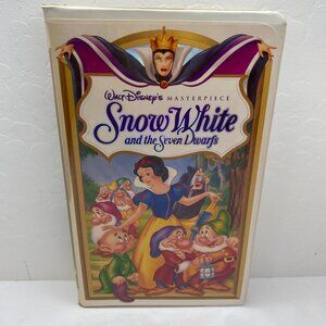 Walt Disney's Masterpiece Snow White & The Seven Dwarfs VHS Tape Clamshell Case
